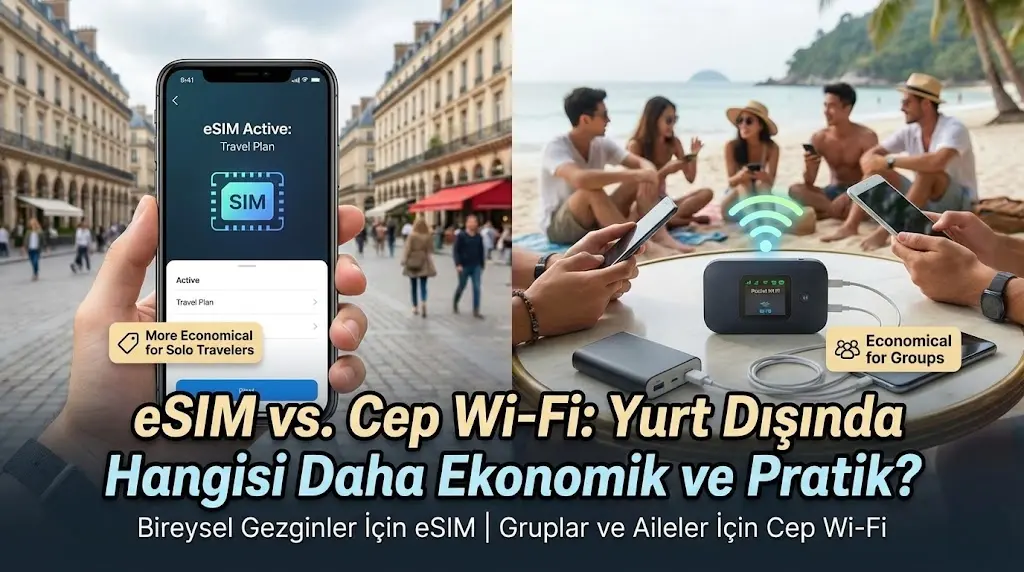 eSIM vs. Cep Wi-Fi: Yurt Dışında Hangisi Daha Ekonomik ve Pratik?