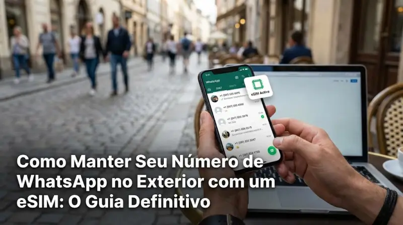 Como Manter Seu Número de WhatsApp no Exterior com um eSIM: O Guia Definitivo