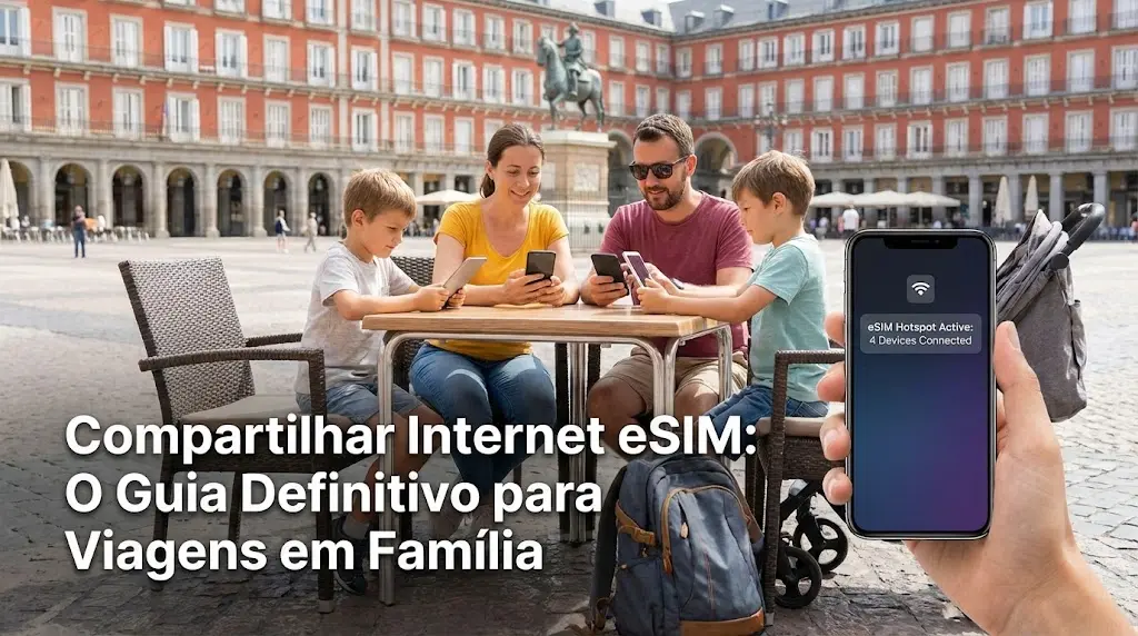 Compartilhar Internet eSIM: O Guia Definitivo para Viagens em Família