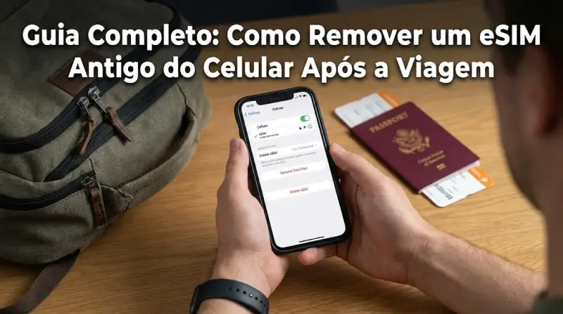 Guia Completo: Como Remover um eSIM Antigo do Celular Após a Viagem
