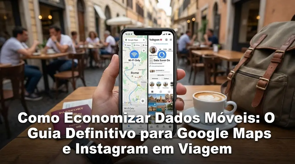 Como Economizar Dados Móveis: O Guia Definitivo para Google Maps e Instagram em Viagem