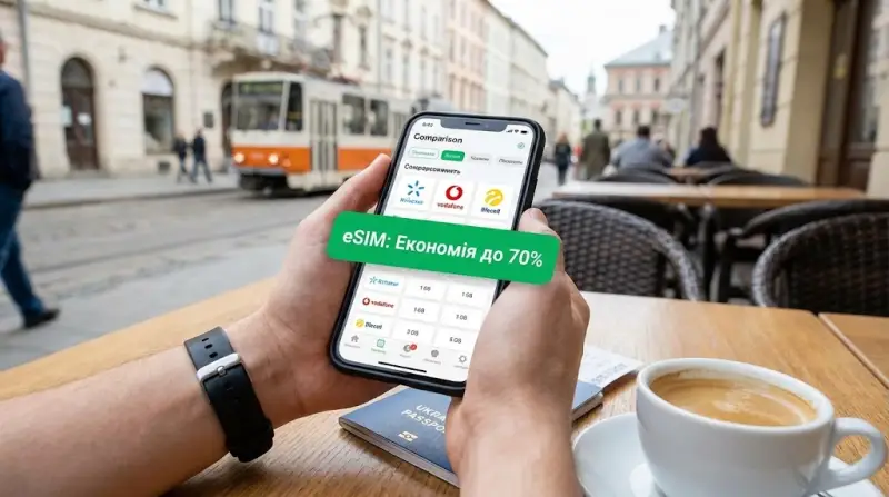 Роумінг Kyivstar, Vodafone та Lifecell: Як eSIM економить ваші гроші?