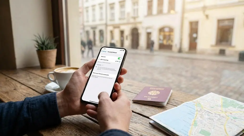Як роздавати інтернет з eSIM: Повний гід для мандрівників