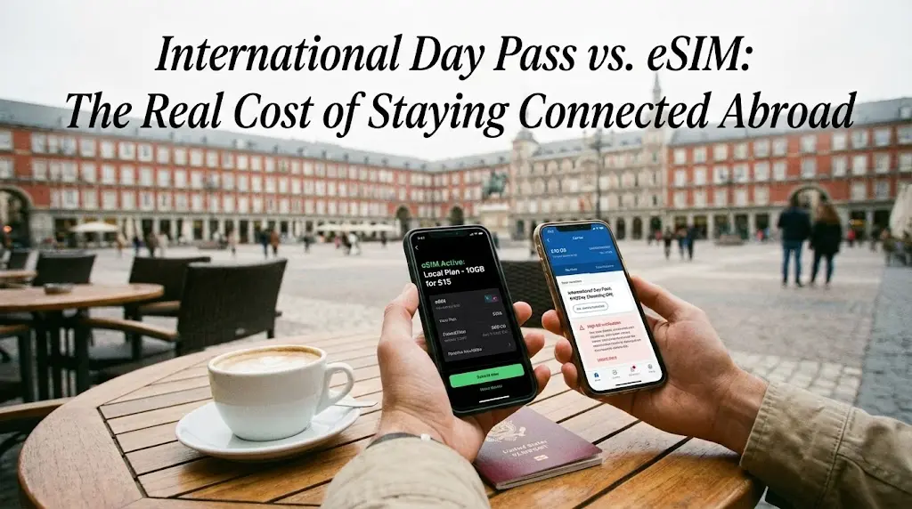 International Day Pass vs. eSIM: The Real Cost of Staying Connected Abroad