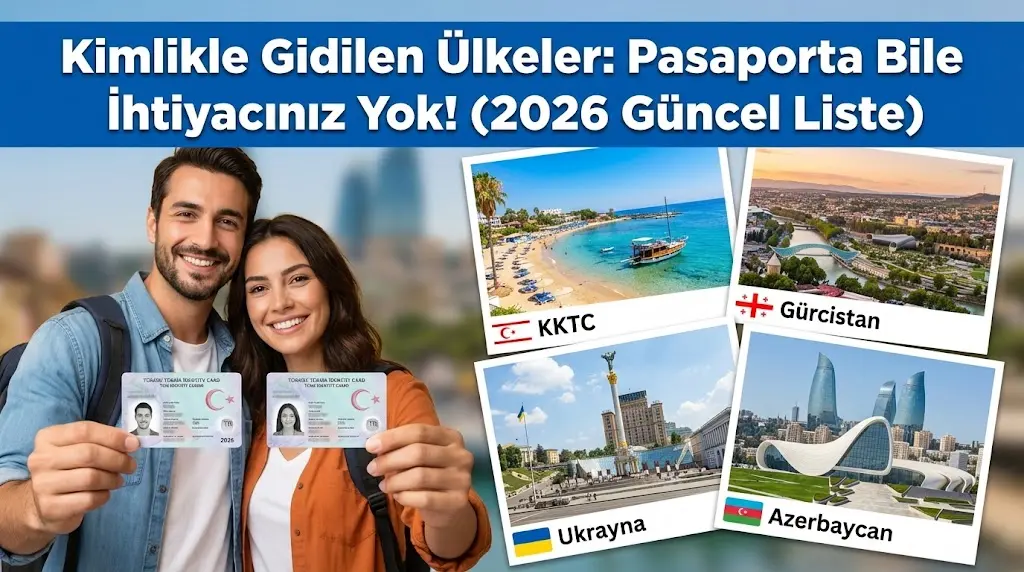 Kimlikle Gidilen Ülkeler: Pasaporta Bile İhtiyacınız Yok! (2026 Güncel Liste)