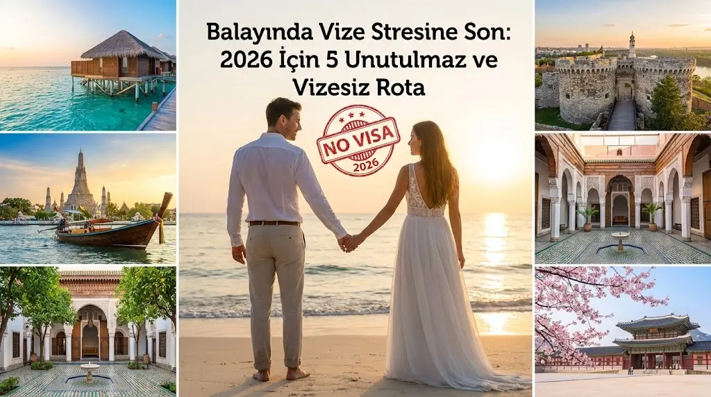 Balayında Vize Stresine Son: 2026 İçin 5 Unutulmaz ve Vizesiz Rota