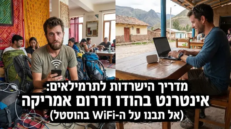 מדריך הישרדות לתרמילאים: אינטרנט בהודו ודרום אמריקה (אל תבנו על ה-WiFi בהוסטל)