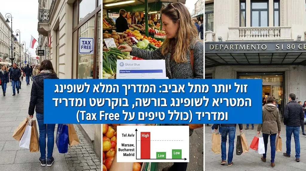 זול יותר מתל אביב: המדריך המלא לשופינג בורשה, בוקרשט ומדריד (כולל טיפים על Tax Free)
