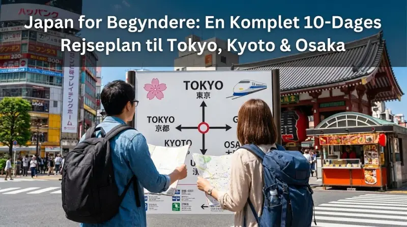 Japan for Begyndere: En Komplet 10-Dages Rejseplan til Tokyo, Kyoto & Osaka