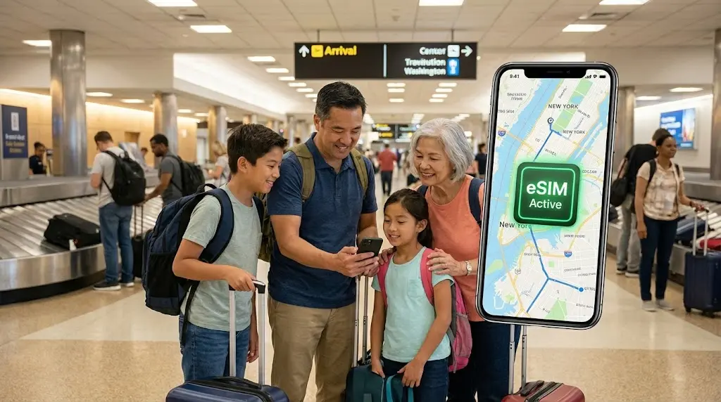 Зв'язок у США та Канаді для українців (U4U/CUAET): Ваш гід по eSIM з перших хвилин