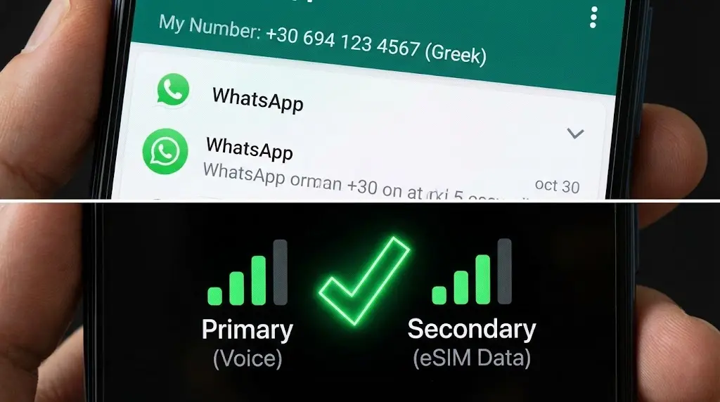 WhatsApp & Viber στο Εξωτερικό: Ο Οδηγός για να Κρατήσεις τον Αριθμό σου με eSIM