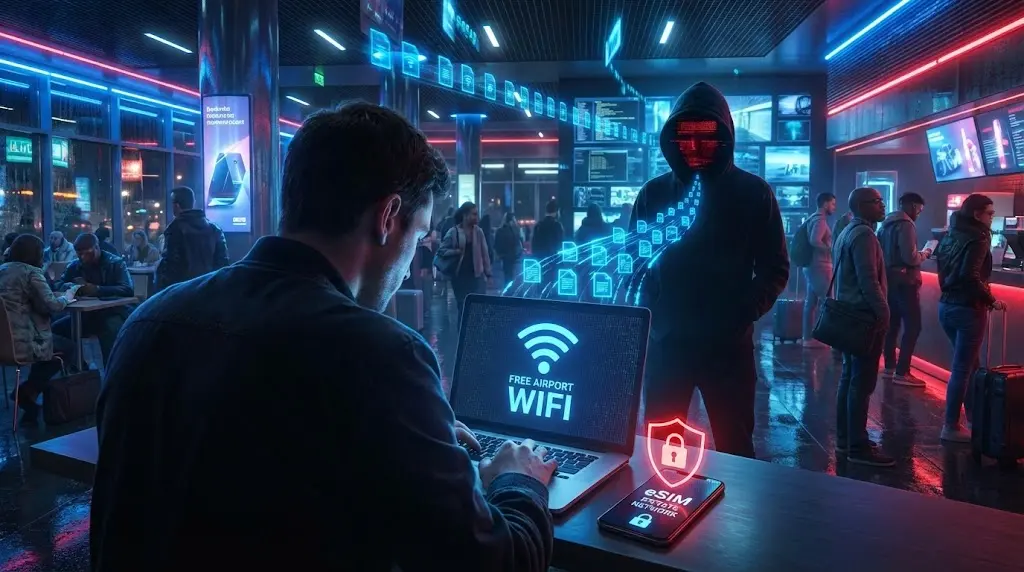 Δημόσιο WiFi vs eSIM: Ο Απόλυτος Οδηγός Ασφάλειας για τον Ταξιδιώτη