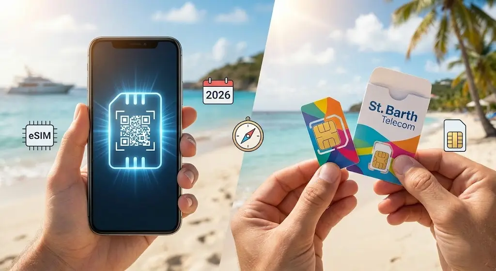 eSIM ou SIM Locale à Saint-Barth : Le Guide Complet pour 2026