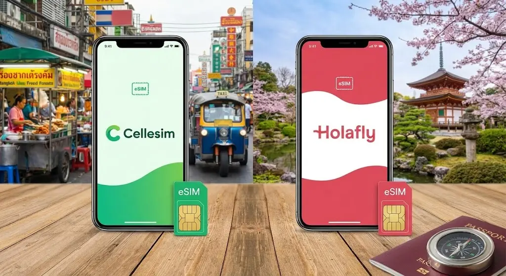 Cellesim vs. Holafly for Asia: An Honest Comparison for Travelers
