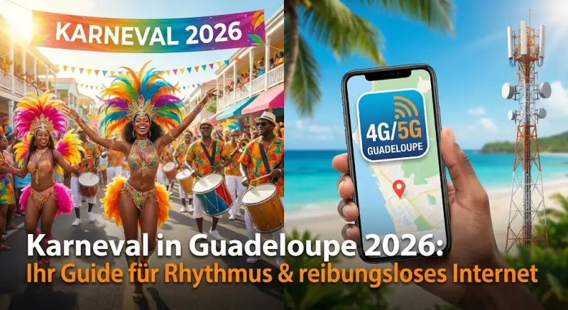 Karneval in Guadeloupe 2026: Ihr Guide für Rhythmus & reibungsloses Internet