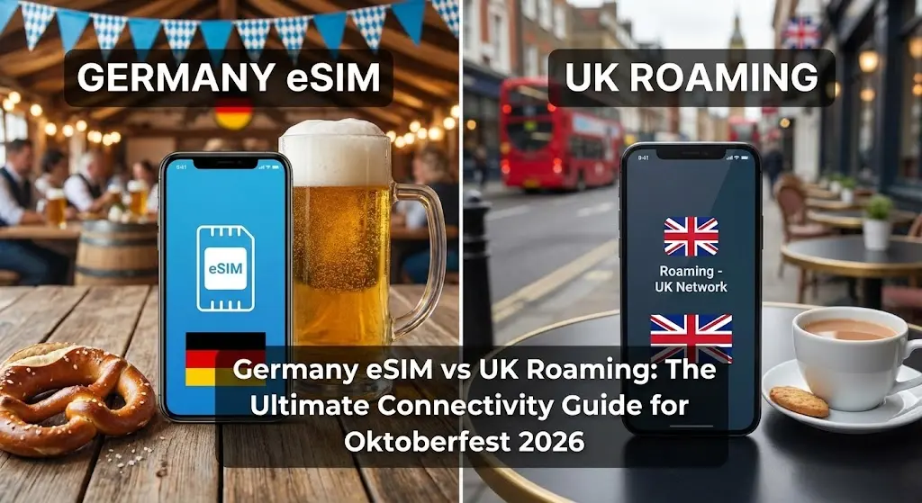 Germany eSIM vs UK Roaming: The Ultimate Connectivity Guide for Oktoberfest 2026