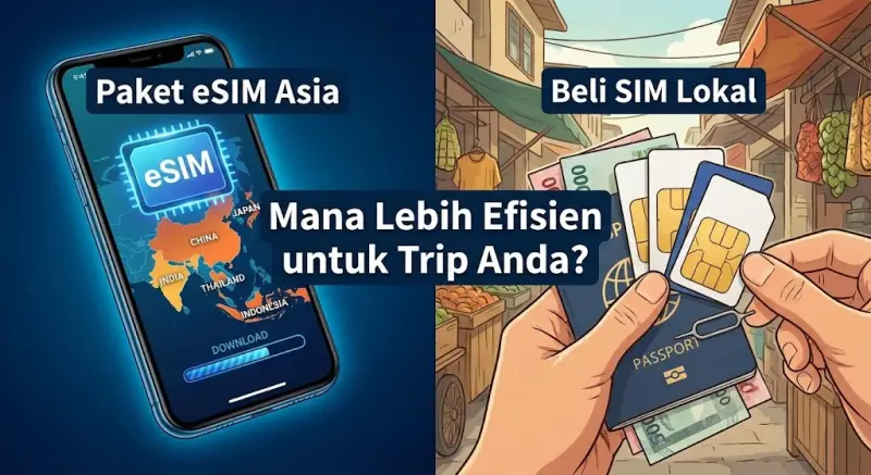 Paket eSIM Asia vs. Beli SIM Lokal: Mana Lebih Efisien untuk Trip Anda?