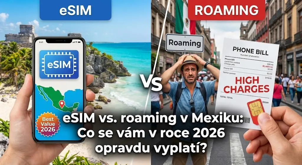 eSIM vs. roaming v Mexiku: Co se vám v roce 2026 opravdu vyplatí?