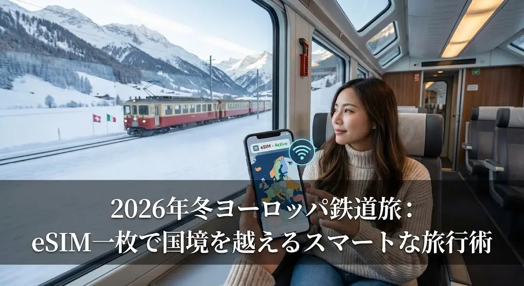 2026年冬ヨーロッパ鉄道旅：eSIM一枚で国境を越えるスマートな旅行術