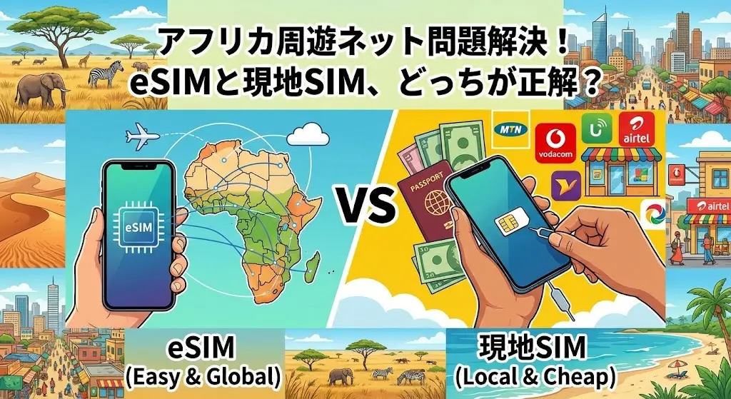 アフリカ周遊のネット問題解決！eSIMと現地SIM、どっちが正解？