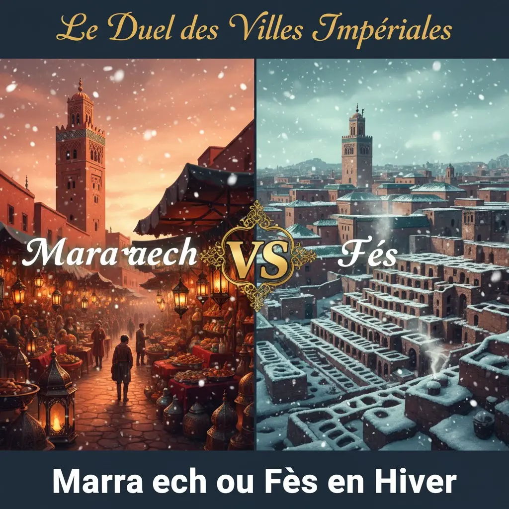 Marrakech ou Fès en Hiver : Le Duel des Villes Impériales