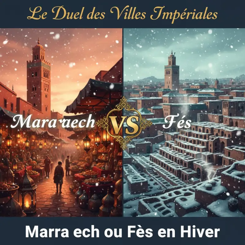 Marrakech ou Fès en Hiver : Le Duel des Villes Impériales