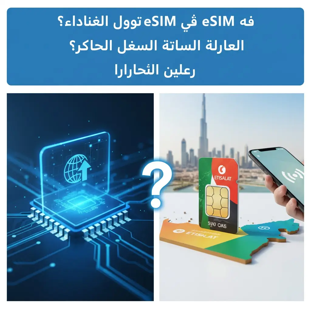 eSIM أم شريحة محلية في الإمارات؟ الدليل الشامل لاختيار الأنسب لرحلتك