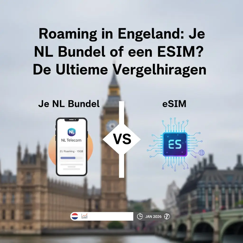 Roaming in Engeland: Je NL Bundel of een eSIM? De Ultieme Vergelijking