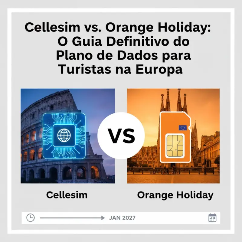 Cellesim vs. Orange Holiday: O Guia Definitivo do Plano de Dados para Turistas na Europa