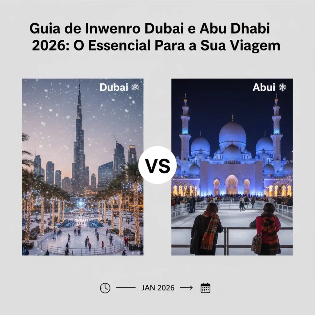 Guia de Inverno Dubai e Abu Dhabi 2026: O Essencial Para a Sua Viagem