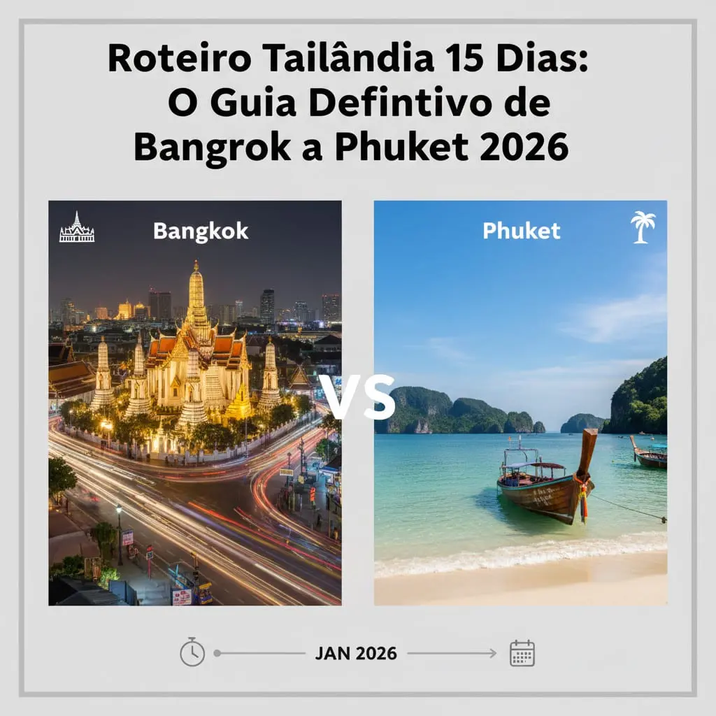 Roteiro Tailândia 15 Dias: O Guia Definitivo de Bangkok a Phuket