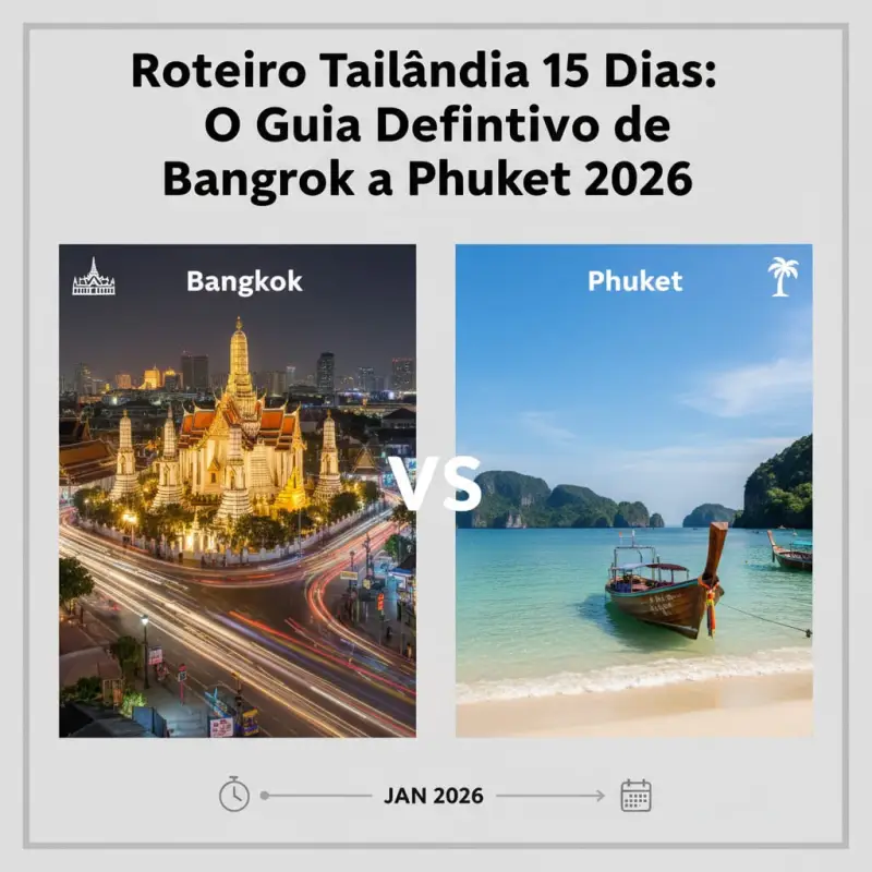 Roteiro Tailândia 15 Dias: O Guia Definitivo de Bangkok a Phuket