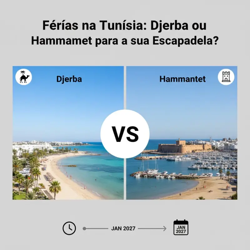 Férias na Tunísia: Djerba ou Hammamet para a sua Escapadela?