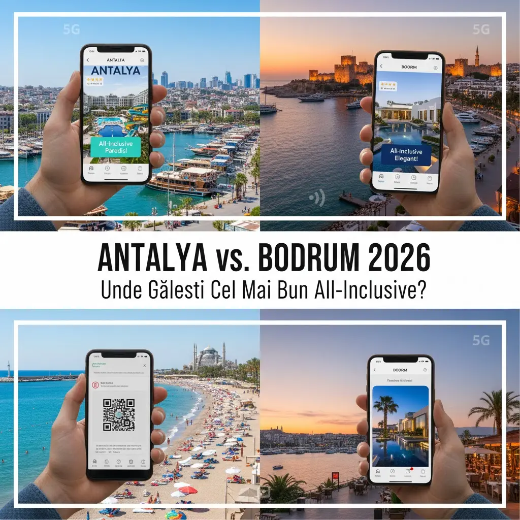 Antalya vs. Bodrum 2026: Unde Găsești Cel Mai Bun All-Inclusive?