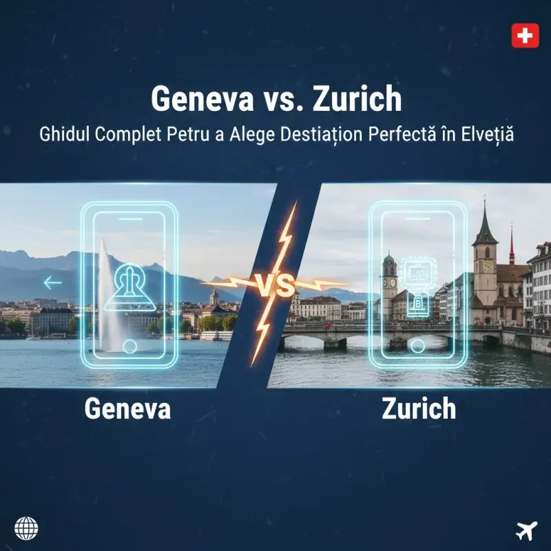 Geneva vs. Zurich: Ghidul Complet Pentru a Alege Destinația Perfectă în Elveția