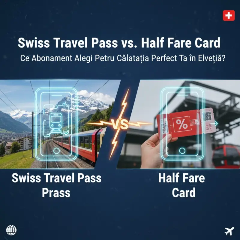 Swiss Travel Pass vs. Half Fare Card: Ce Abonament Alegi Pentru Călătoria Ta în Elveția?