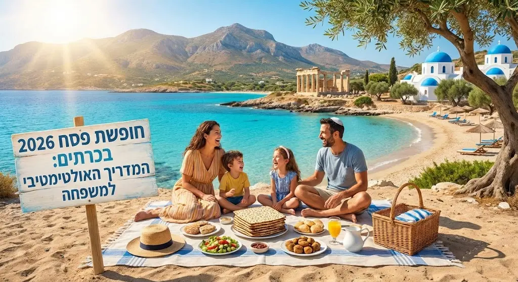 חופשת פסח 2026 בכרתים: המדריך האולטימטיבי למשפחה