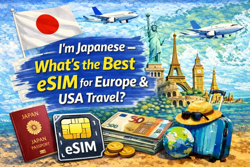 I’m Japanese – What’s the Best eSIM for Europe & USA Travel?