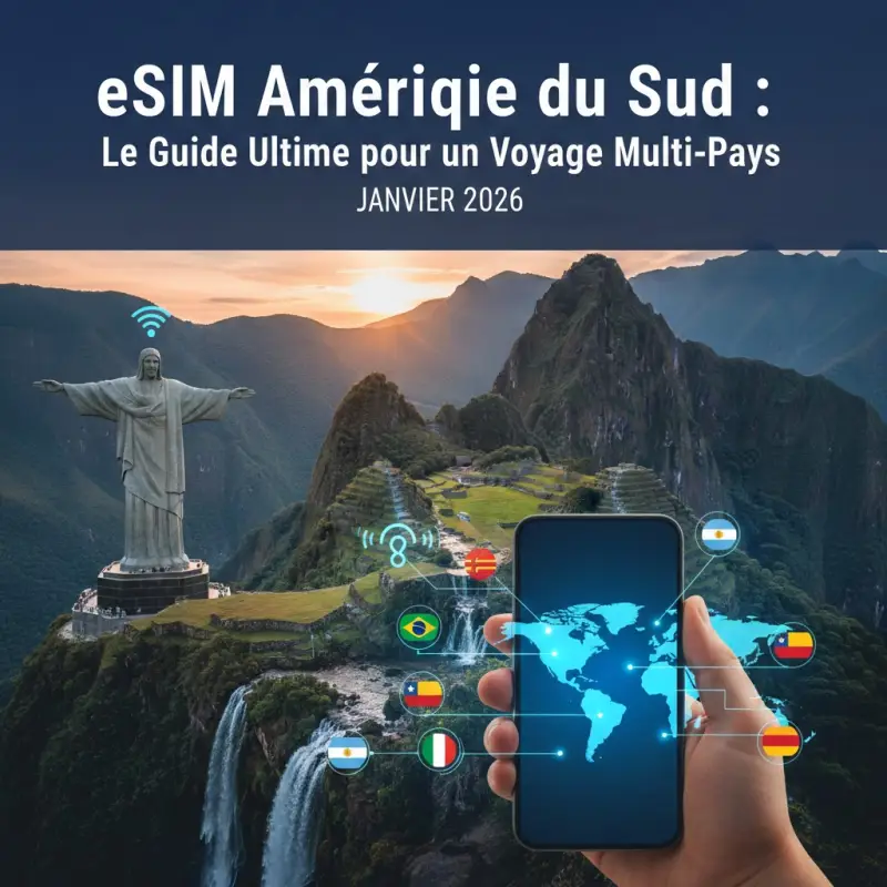 eSIM Amérique du Sud : Le Guide Ultime pour un Voyage Multi-Pays