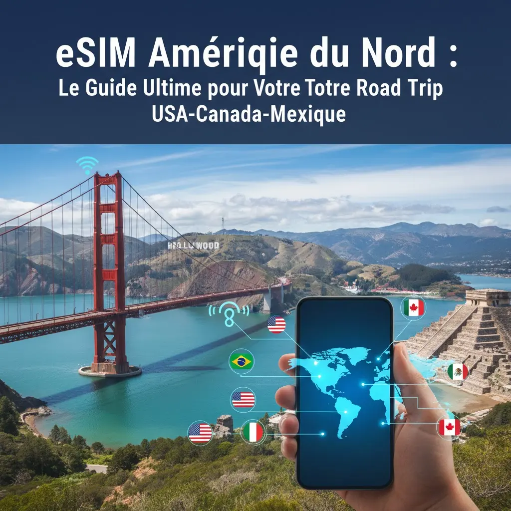 eSIM Amérique du Nord : Le Guide Ultime pour Votre Road Trip USA-Canada-Mexique