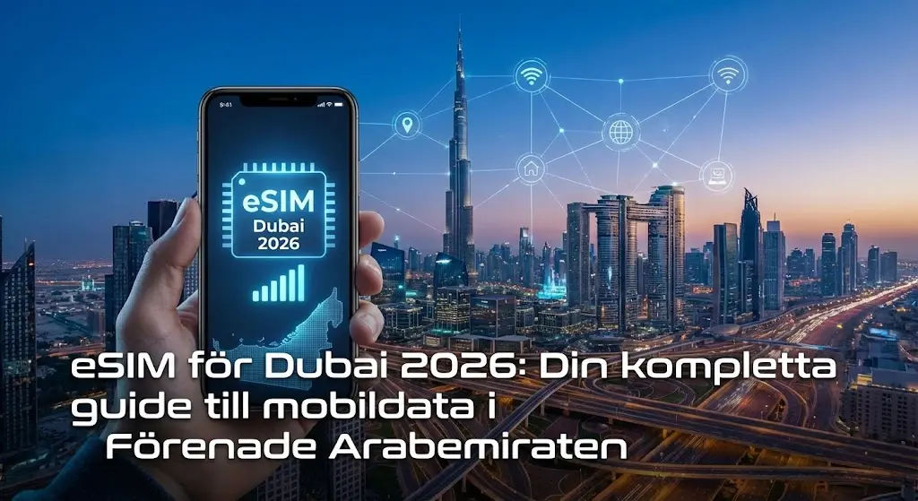 eSIM för Dubai 2026: Din kompletta guide till mobildata i Förenade Arabemiraten