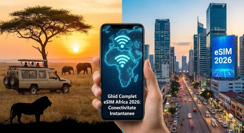Ghid Complet eSIM Africa 2026: Conectivitate Instantanee pentru Safari și Orașe