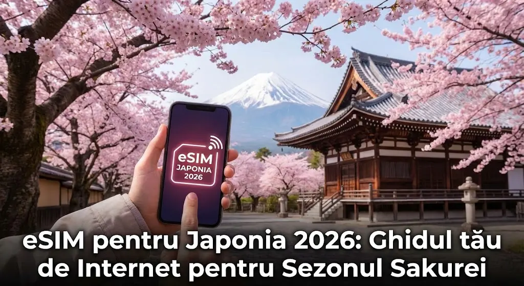 eSIM pentru Japonia 2026: Ghidul tău de Internet pentru Sezonul Sakurei