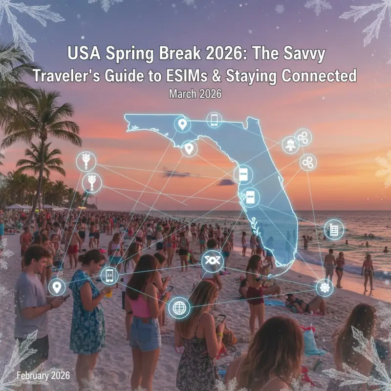 USA Spring Break 2026: The Savvy Traveler's Guide to eSIMs & Staying Connected