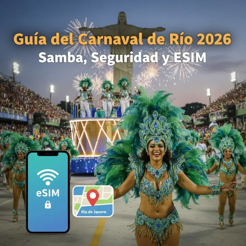 Guía Definitiva del Carnaval de Río 2026: Samba, Seguridad y Conexión Total
