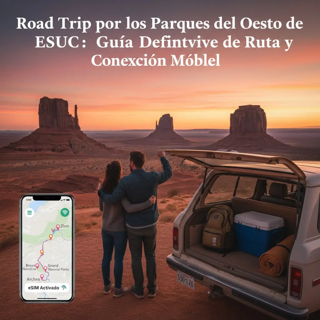 Road Trip por los Parques del Oeste de EEUU: Guía Definitiva de Ruta y Conexión Móvil
