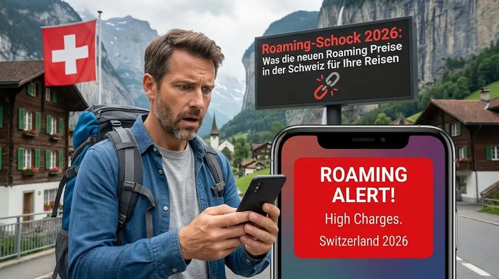 Roaming-Schock 2026: Was die neuen Roaming Preise in der Schweiz für Ihre Reisen bedeuten