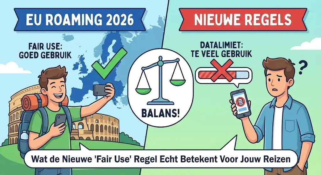 EU Roaming 2026: Wat de Nieuwe 'Fair Use' Regel Echt Betekent Voor Jouw Reizen