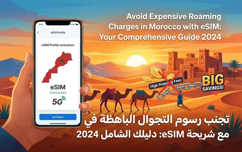 تجنب رسوم التجوال الباهظة في المغرب مع شريحة eSIM: دليلك الشامل 2026