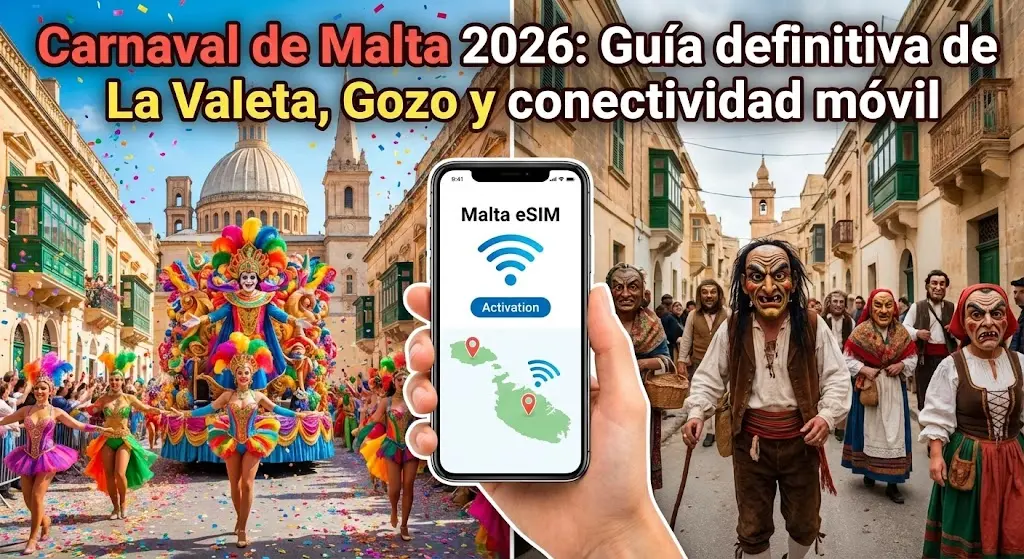 Carnaval de Malta 2026: Tu Guía Definitiva para La Valeta, Gozo y Conexión Móvil